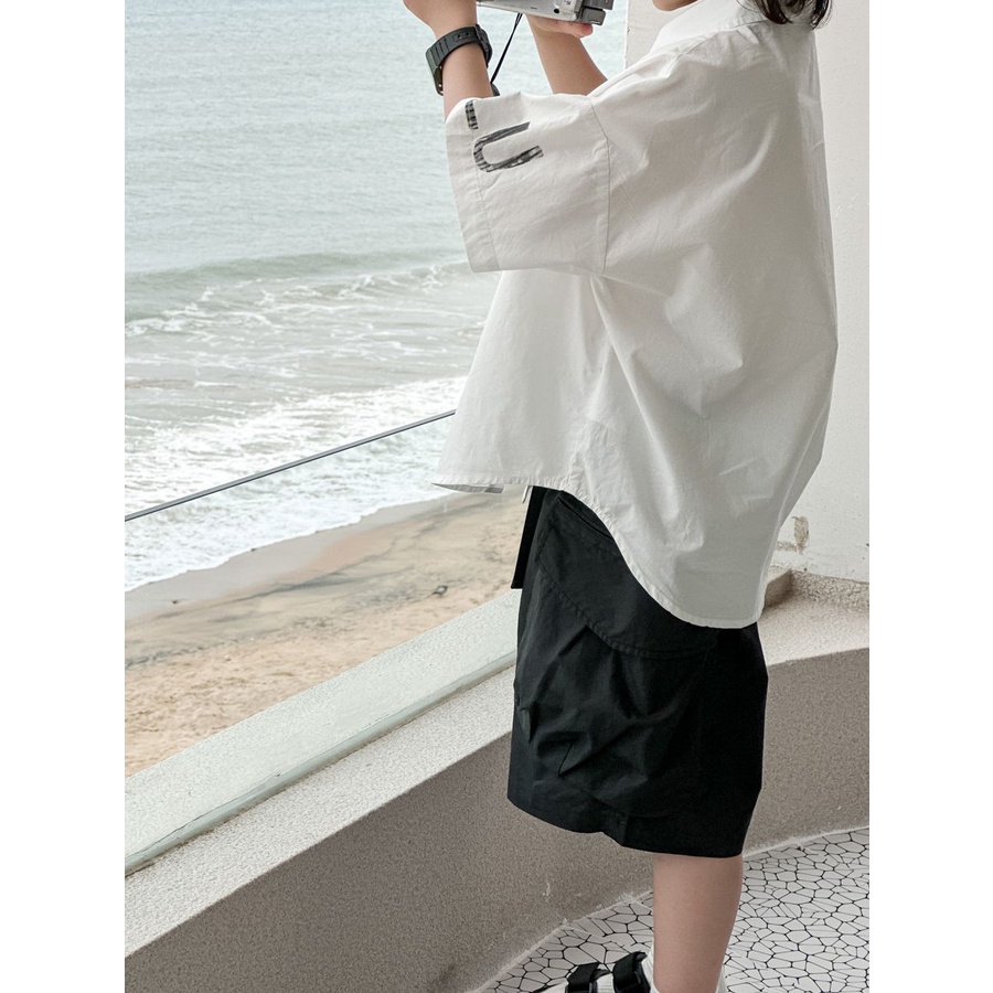 Áo Sơ Mi Tay Ngắn Thời Trang Mùa Hè Mới 2023 Dành Cho Bé Trai