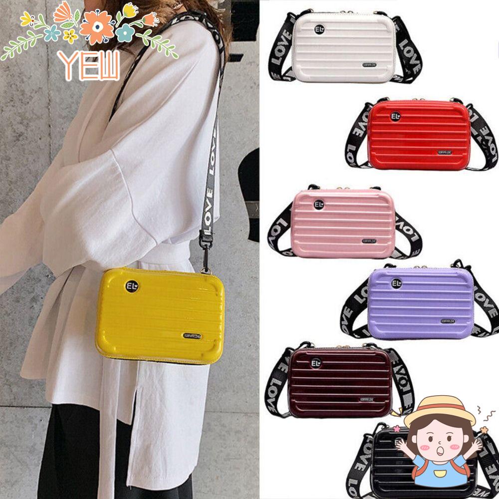 YEW Túi Đeo Chéo Đựng Mỹ Phẩm / Điện Thoại Hình Vali Thời Trang Cho Nữ