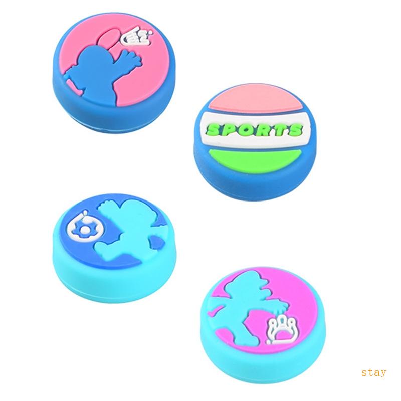 Set 4 Vỏ Bọc Nút Điều Khiển Chơi Game Mềm Mại Cho Switch