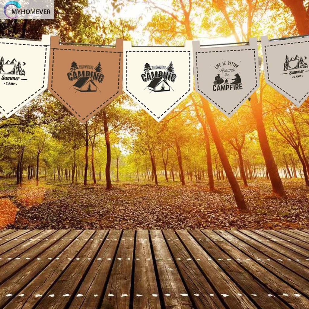 Bộ 12 Lá Cờ Treo Cắm Trại Có Thể Điều Chỉnh Độ Dài Tiện Dụng