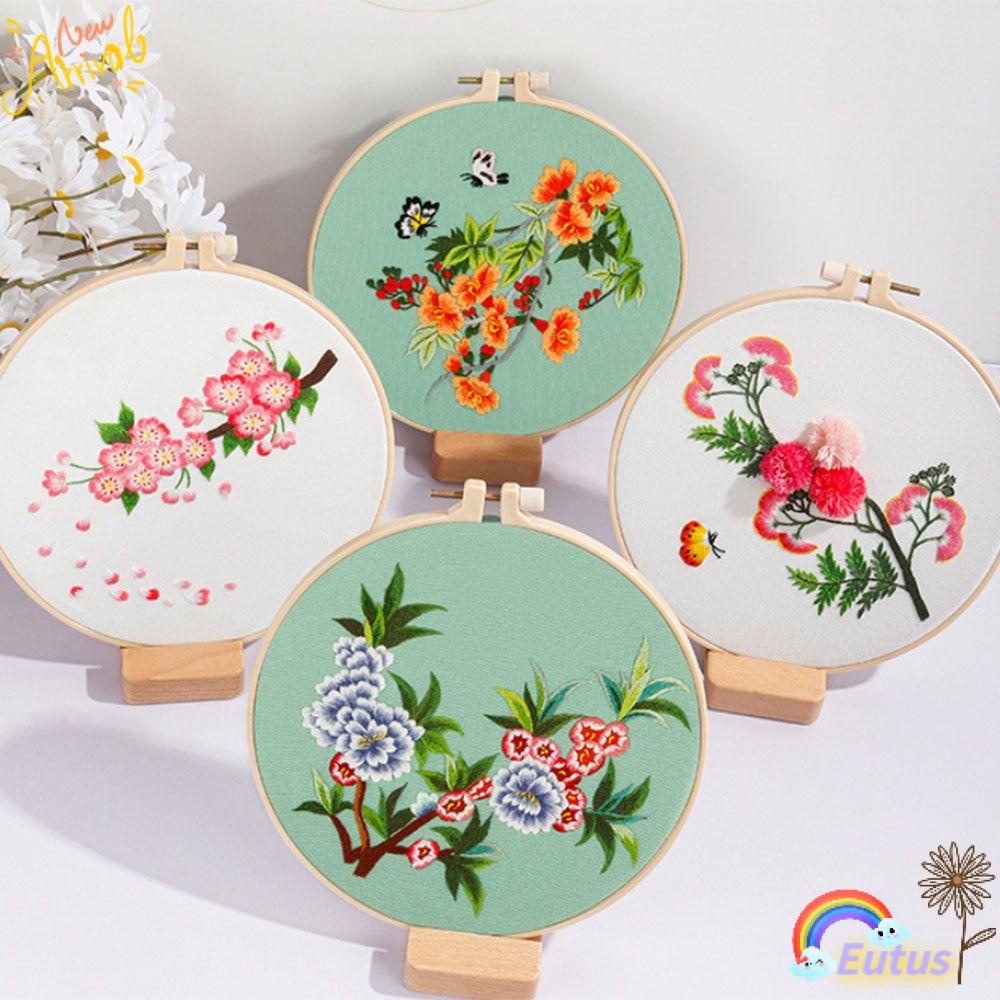EUCA Bộ Dụng Cụ Thêu Hoa Phong Cách Châu Âu