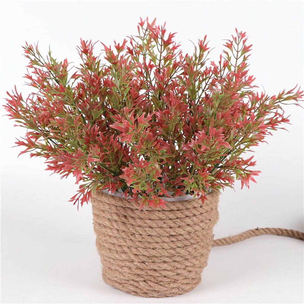 1 Bó Hoa Cỏ Nhân Tạo Có Răng Cưa Nhỏ Trang Trí Nhà Cửa / Khách Sạn / Tiệc Cưới