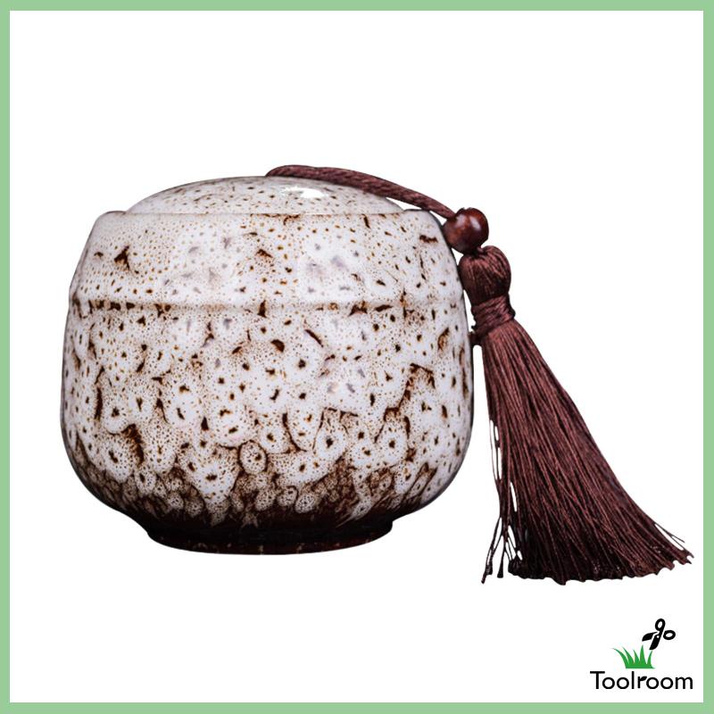 Hũ Đựng Trà / Gừng Bằng Sứ Có Nắp Đậy Trang Trí Nhà Cửa / Nông Trại