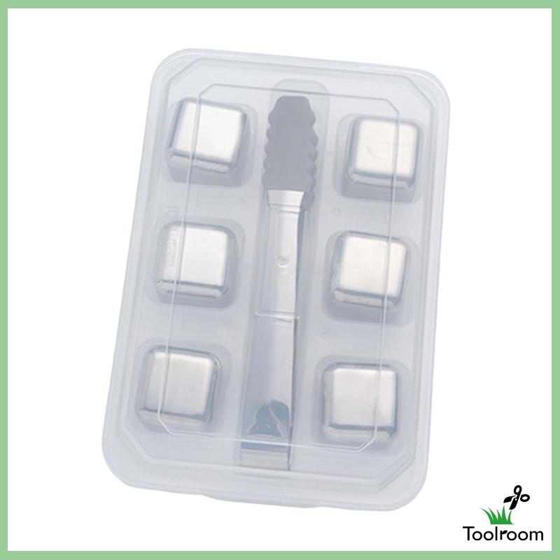 Khuôn Làm Đá Viên Bằng Thép Không Gỉ 2.5cm Có Thể Tái Sử Dụng