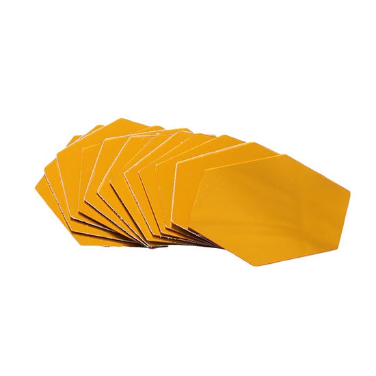 Bộ 12 Miếng Dán Tường Tráng Gương Hình Lục Giác 3D Độc Đáo Thời Trang DIY