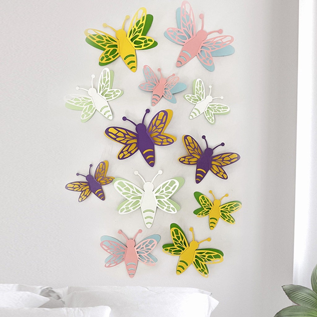 Set 12 Miếng Dán Tường 3D DIY Hai Lớp Chống Thấm Nước Có Thể Tháo Gỡ Trang Trí Phòng Khách