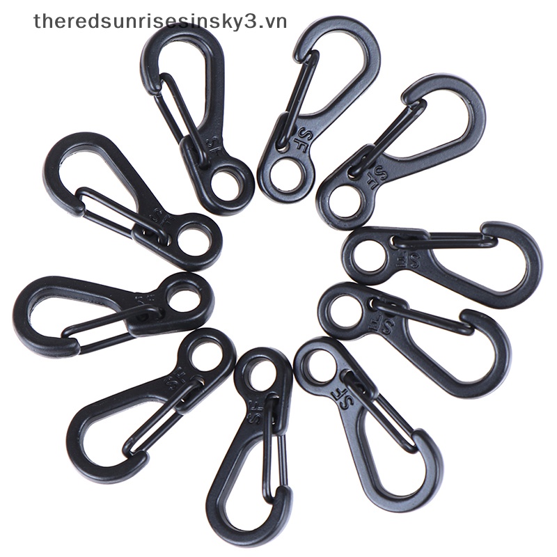Set 10 Móc Khóa Carabiner Mini Thời Trang Dùng Cắm Trại