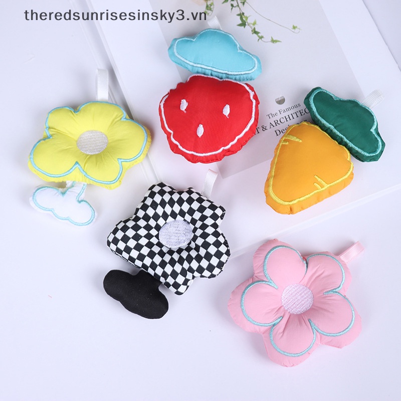 Móc Chìa Khóa / Túi Xách Hình Hoa Nhồi Bông Bằng Vải Dễ Thương DIY