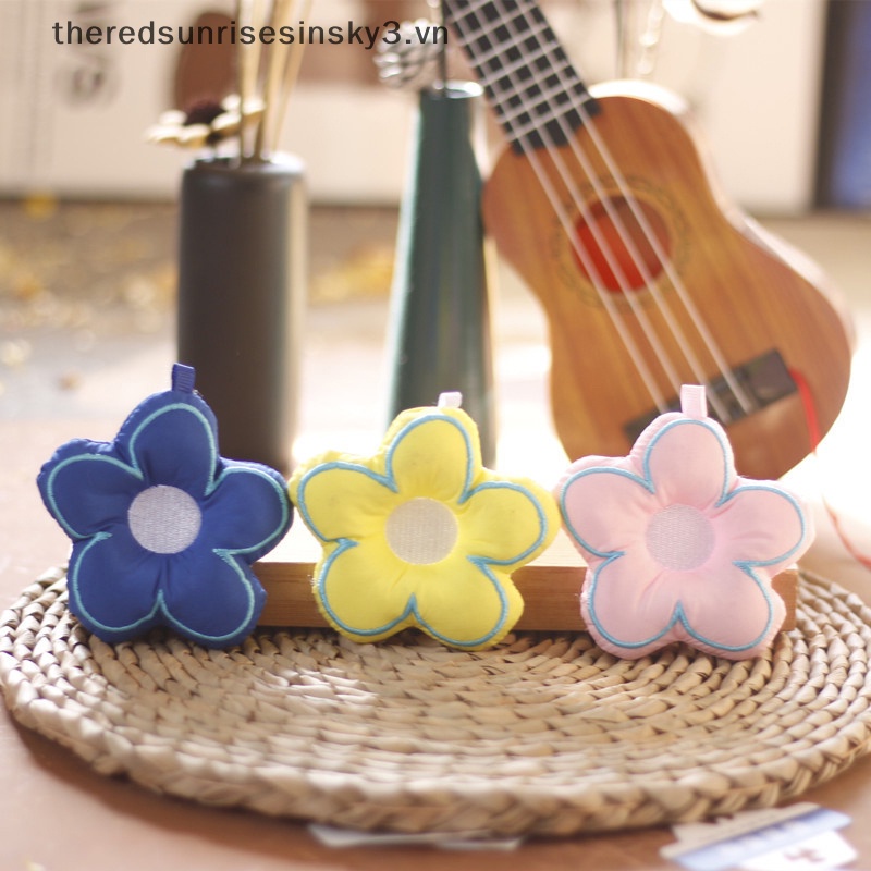 Móc Chìa Khóa / Túi Xách Hình Hoa Nhồi Bông Bằng Vải Dễ Thương DIY