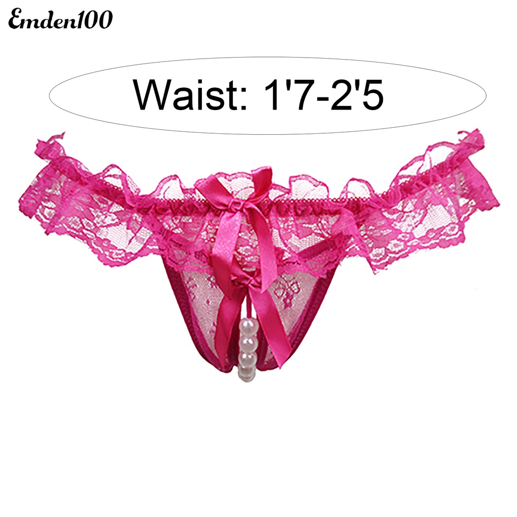 Quần Lót Ren Đính Ngọc Trai Gợi Cảm Cho Nữ