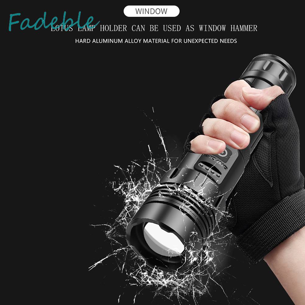 Đèn Pin XHP70 / XHP160 COB LED 1500LM / 1800LM Chống Thấm Nước IPX4 Sạc USB Tiện Dụng