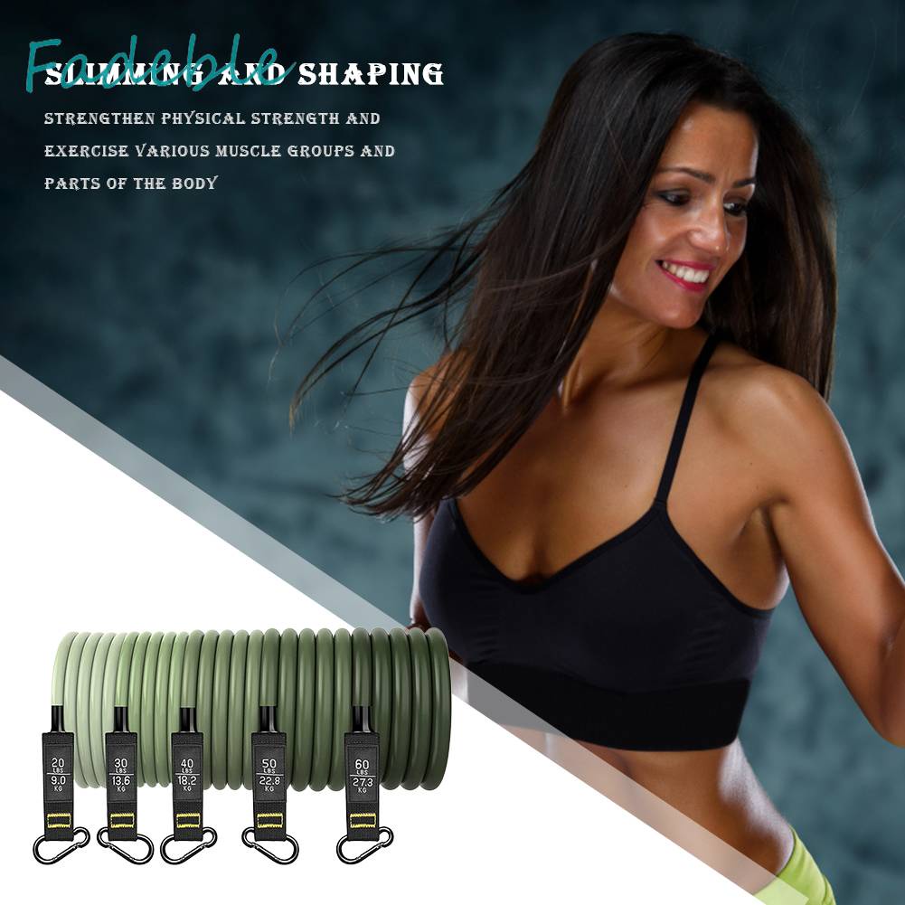 Set 11 Dụng Cụ Dây Kéo Đàn Hồi Hỗ Trợ Tập Thể Hình Chống Trượt