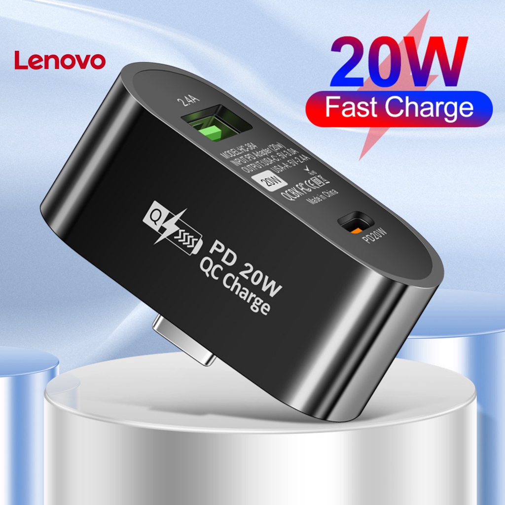 Bộ Chia 2 Cổng Sạc Nhanh PD 20W 5V 3A Type-C Hình Oval Đa Năng Tiện Dụng