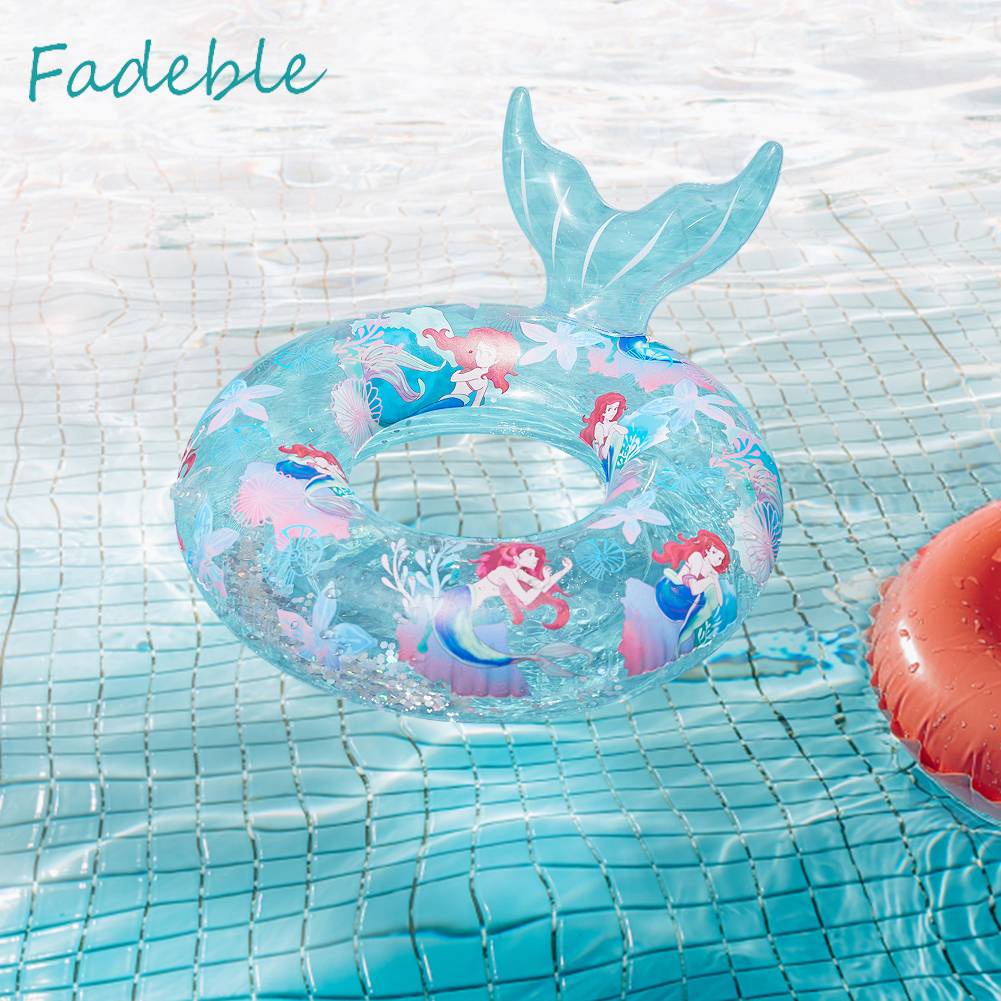 Phao Cứu Sinh PVC Đính Kim Sa Lấp Lánh Di Động Tiện Dụng Cho Bé