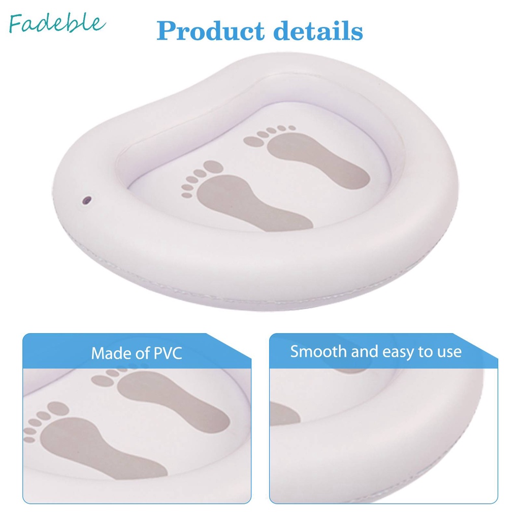 Chậu Rửa Chân Bơm Hơi Bằng PVC Trọng Lượng Nhẹ Tiện Dụng Cho Spa