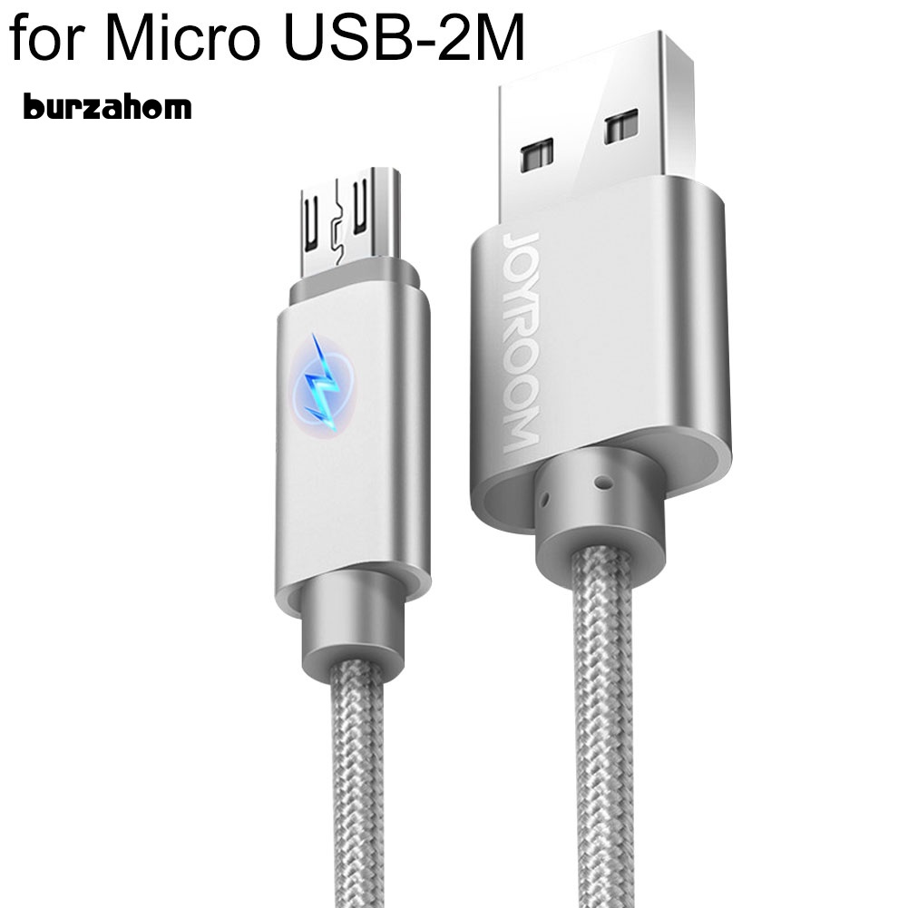 Cáp Sạc Nhanh Đèn LED Bur 31A Cho Điện Thoại Android iPhone