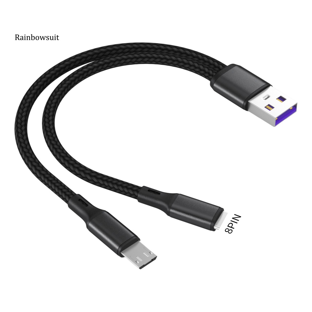 Dây Cáp Sạc USB Bện Nylon 5A 02m Cho Android / Type-C / iOS