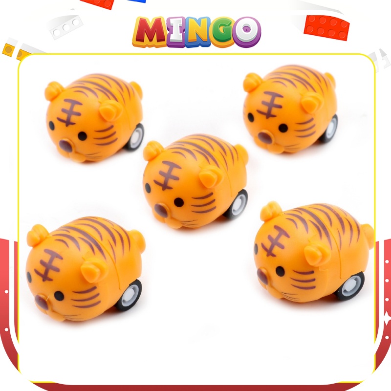 Xe mini hình động vật cute quán tính chạy đà không cần pin dễ thương đồ chơi cho bé 2-6 tuổi -Mingo