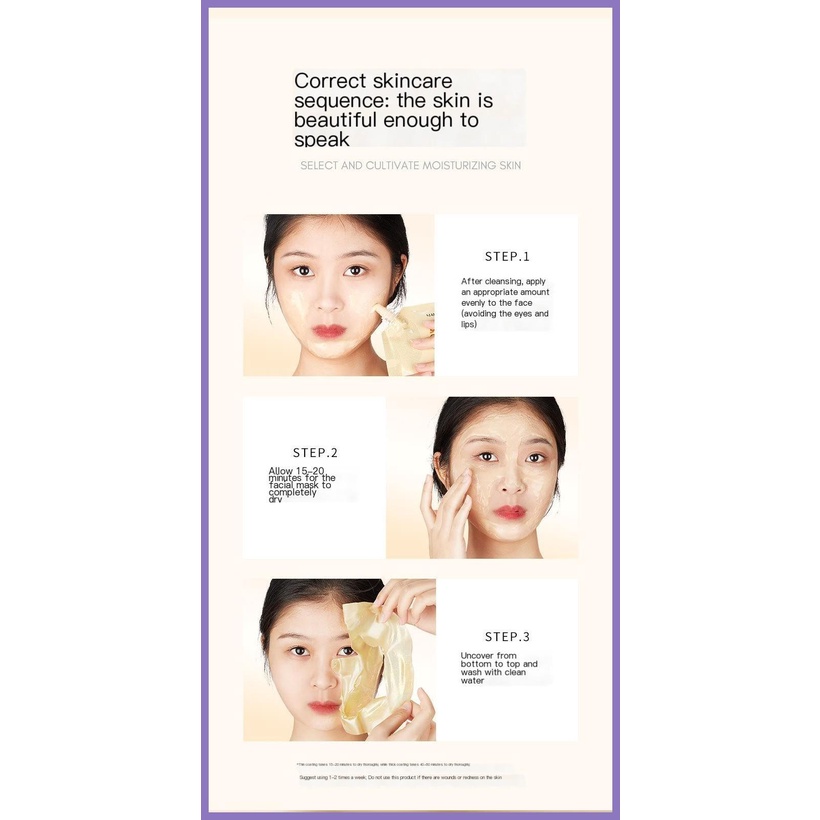 Mặt Nạ Chứa Tinh Chất Vàng Retinol Và Peptide Giúp Dưỡng Ẩm Làm Sáng Và Săn Chắc Da Mặt nota2vn