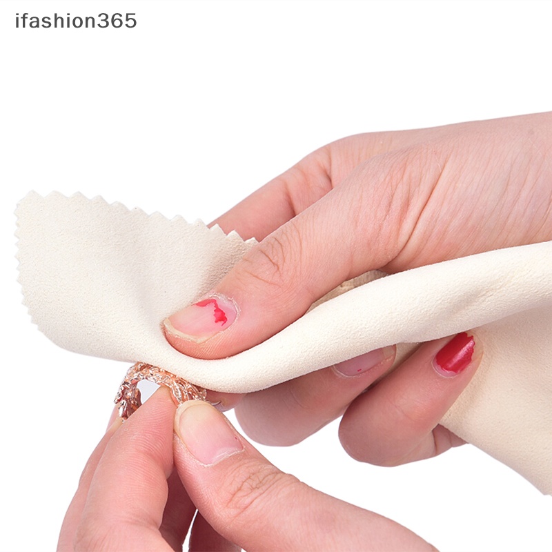 Khăn Lau Đánh Bóng Trang Sức Chống Xỉn Màu Bạc 15 * 15cm ifashion365