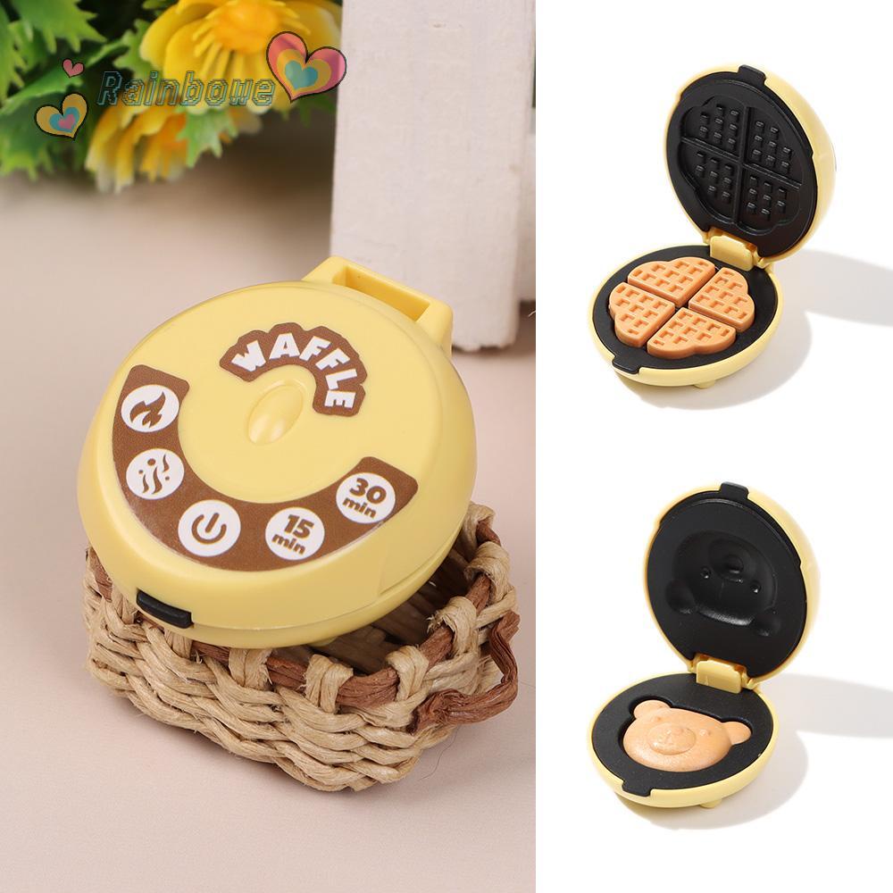 RAINBOW 1 Bộ Lò Vi Sóng Điện Mini Màu Sắc Ngẫu Nhiên Phụ Kiện Nhà Bếp Đồ Chơi Búp Bê 1 / 6 1 / 12