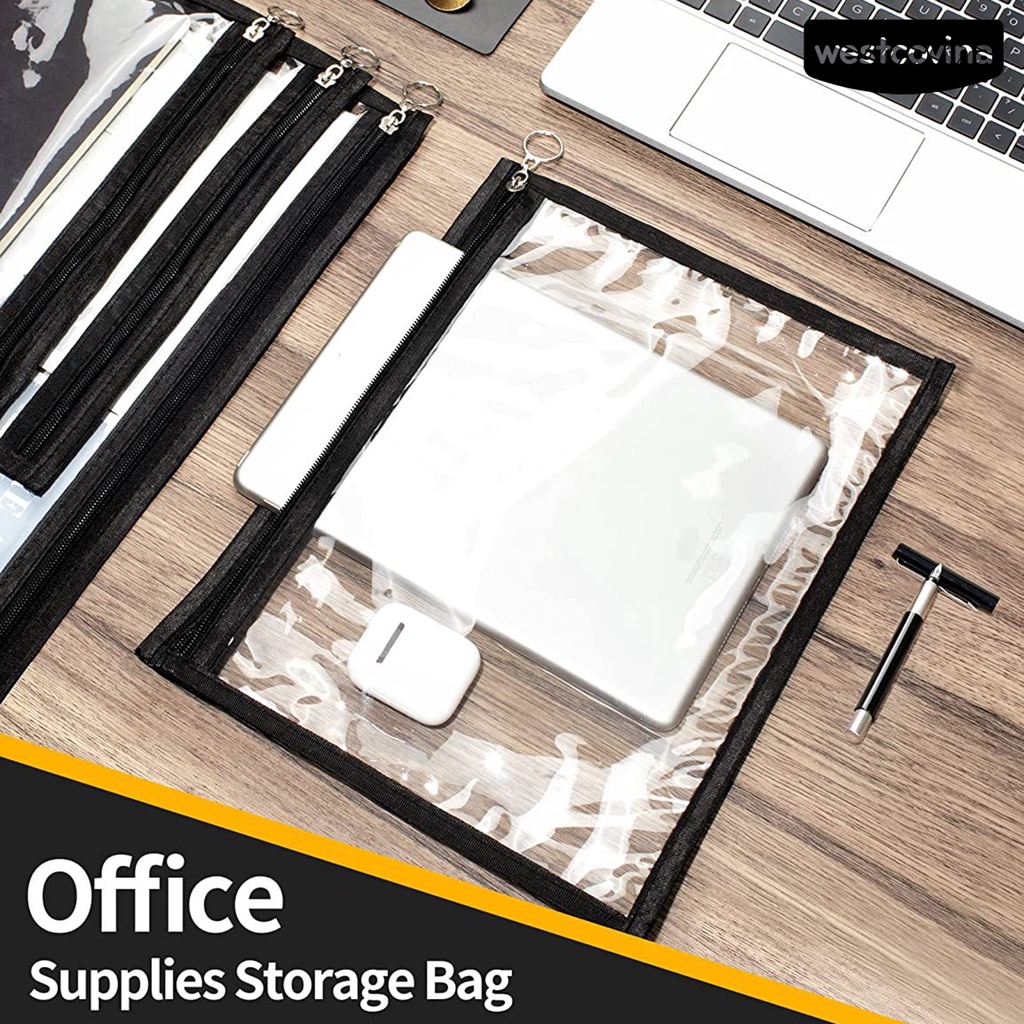 [WSTN] [WSTN]✎Set 6 / 9 / 12 Túi Nhựa PVC Trong Suốt Đa Năng Chống Nước Đựng Đồ Dùng Văn Phòng