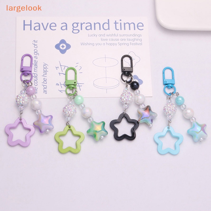 Móc Khóa Hình Ngôi Sao Năm Cánh Màu Gradient Thời Trang