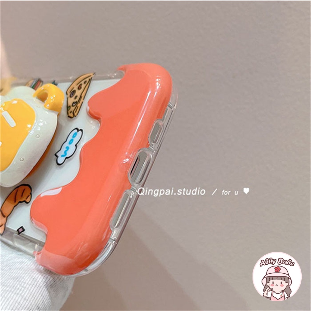Ốp Điện Thoại TPU Mềm Trong Suốt Hình Hamburger 3D Chống Dơ Có Giá Đỡ Cho IPhone 14 Pro Max X XS XR 7Plus 12 11 Pro Max