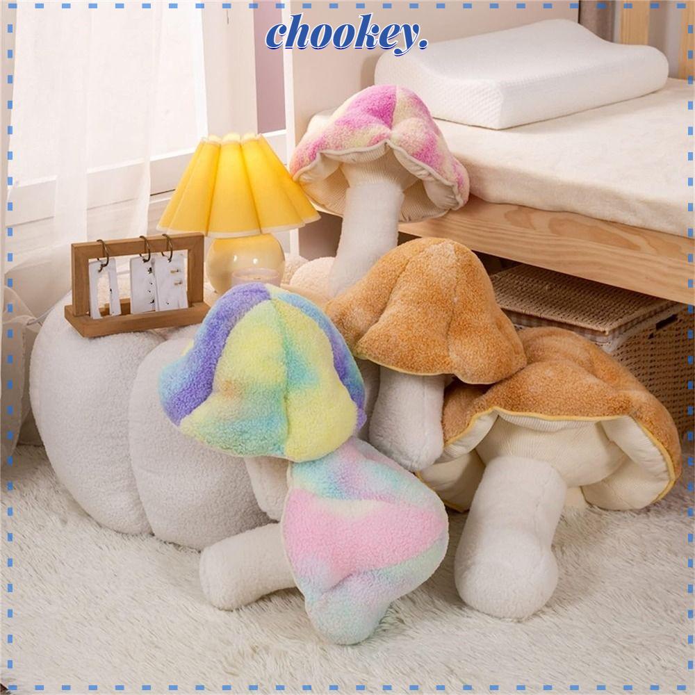 CHOOKEY Cây Nấm Nhồi Bông Mềm Mại 35cm Nhiều Màu Sắc Trang Trí Nhà Cửa
