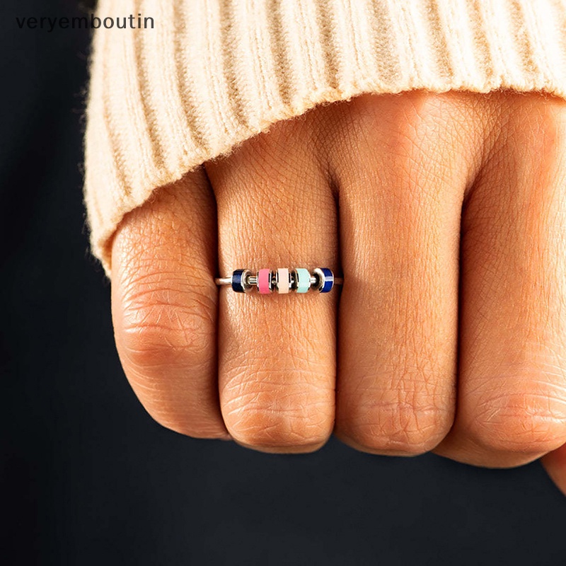 Nhẫn Hở Bằng Thép Không Gỉ Giảm Căng Thẳng Thời Trang Cho Nữ