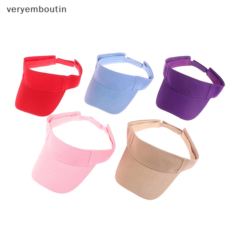 1 Mũ Lưỡi Trai Hở Chóp Thoáng Khí Chống Tia UV Màu Trơn Thời Trang Mùa Hè