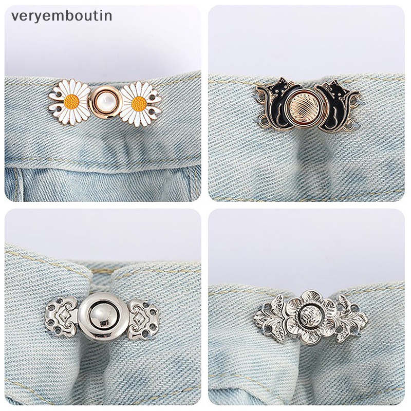 Thắt Lưng Jean Khóa Bấm Vô Hình Tháo Được Có Thể Điều Chỉnh