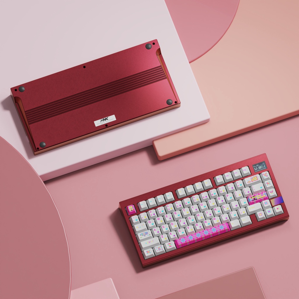Bàn phím cơ KIT Finalkey V81 Plus khung nhôm CNC màn hình TFT 3 mode kết nối