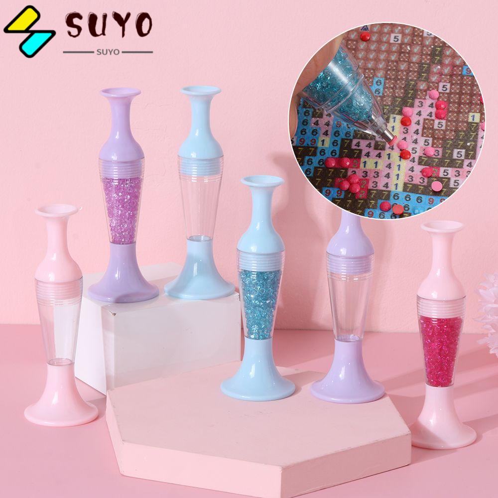 SUYO Bút Khoan Làm Tranh Đính Đá 5D Hình Chậu Hoa Trang Trí Nhà Cửa