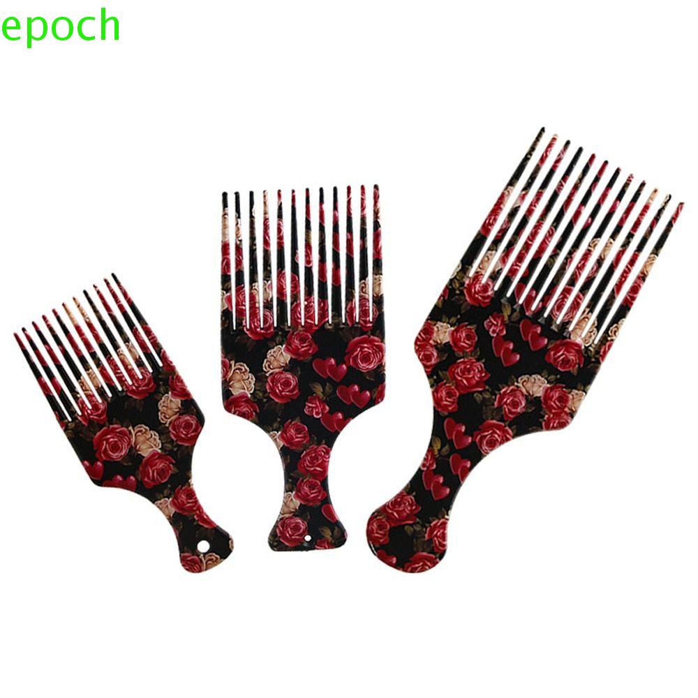 EPOCH Lược Chải Tóc Răng Dài Bằng Nhựa Chống Tĩnh Điện Massage Da Đầu Cho Nữ