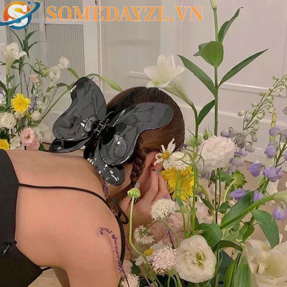 SOMEDAYZL Kẹp Tóc Càng Cua Họa Tiết Hình Học / Cá Mập / Cá Mập Cỡ Lớn Thời Trang Cho Nữ