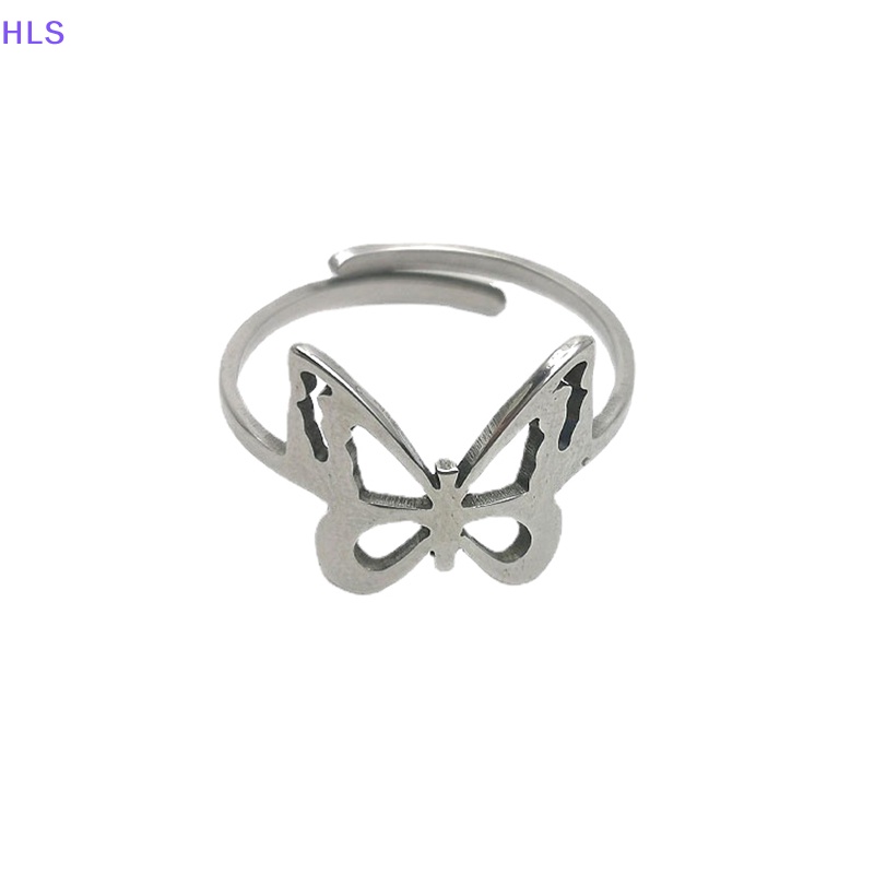 Nhẫn Hình Bướm Hình Học Tối Giản Có Thể Điều Chỉnh Cho Nữ