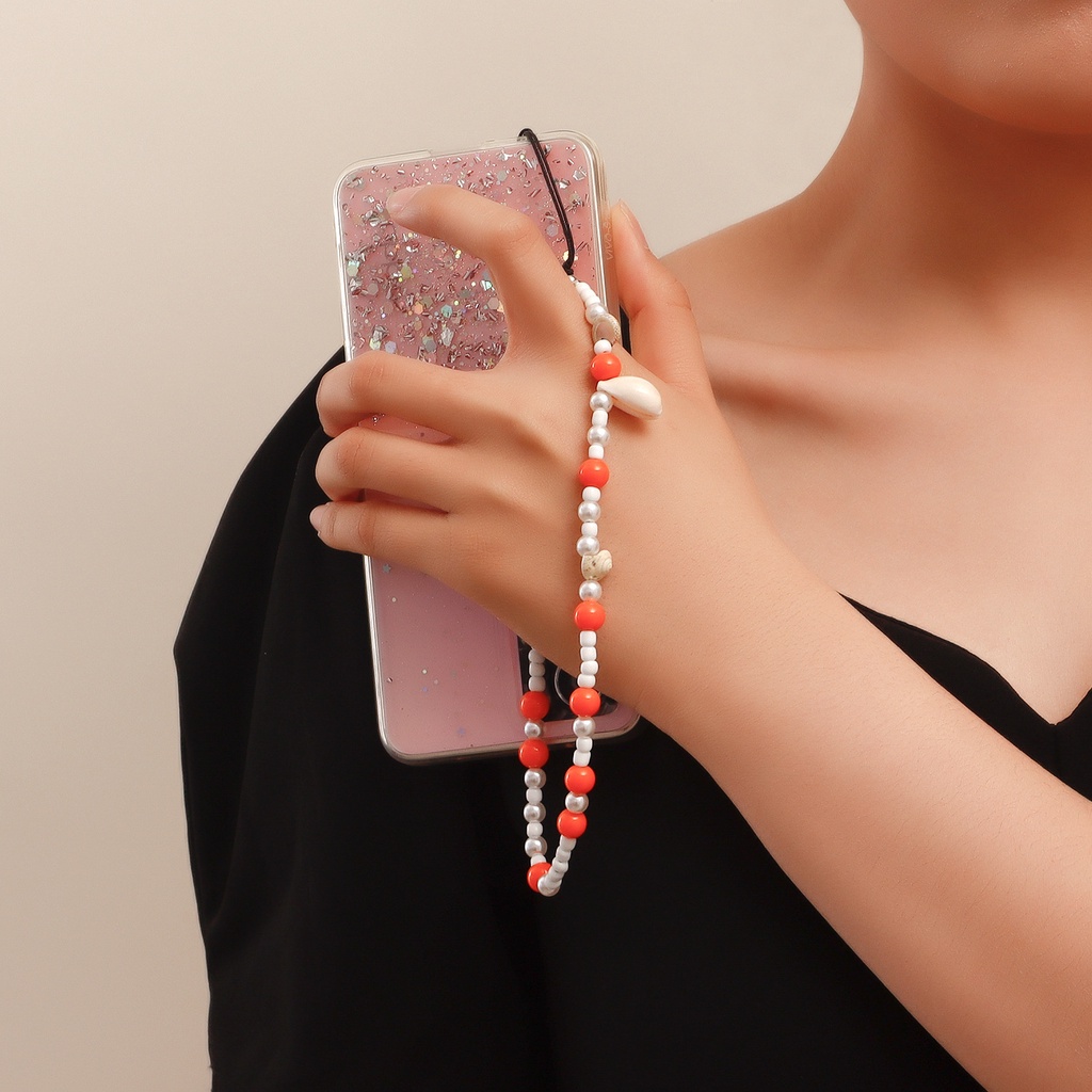 Dây Xỏ Hạt Ngọc Trai Giả Chống Rơi Trang Trí Điện Thoại