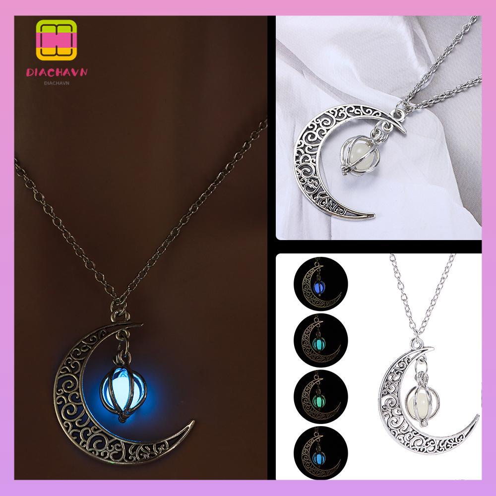 DIACHAVN Vòng cổ Unisex Mạ Bạc Dạ Quang