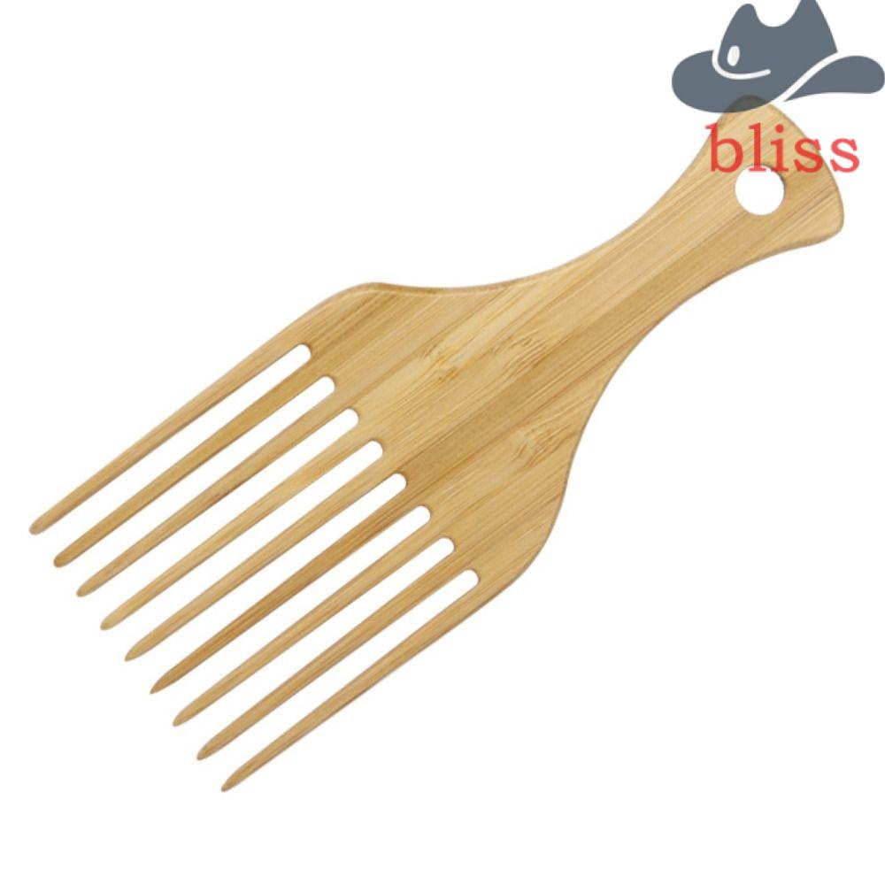 BLISS Lược Chải Tóc Bằng Gỗ Tre Mát Xa Da Đầu Chống Trượt Siêu Bền