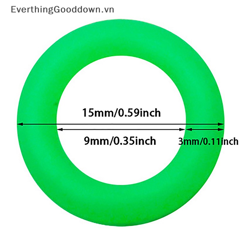 Everthinggooddown Set 10 Móc Treo Rèm Lều Cắm Trại Bằng Silicon Tròn Dạ Quang Ngoài Trời vn