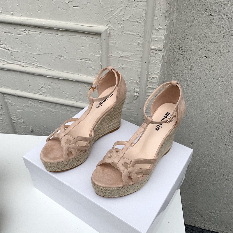 Giày Sandal Cao Gót 10CM Bằng Da Lộn Thời Trang Dành Cho Nữ