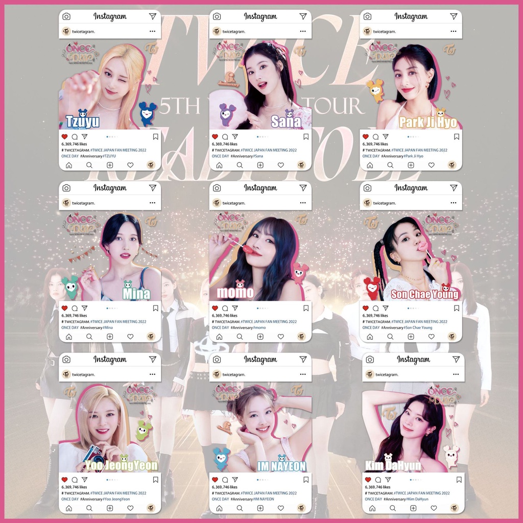 Twice READY TO BE INS Transparent Photocard PVC Card