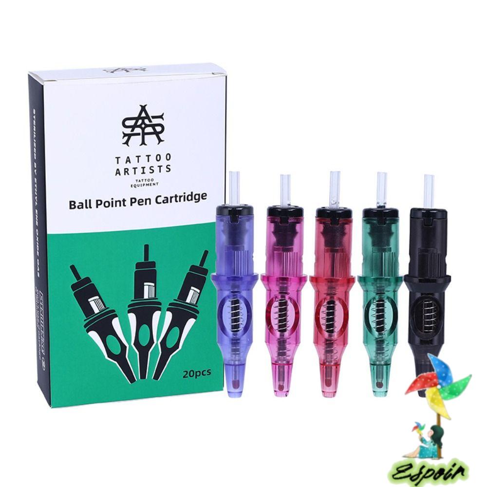 ESPO Set 20 Bút Bi 5 Màu Dành Cho Người Mới Bắt Đầu Xăm Hình