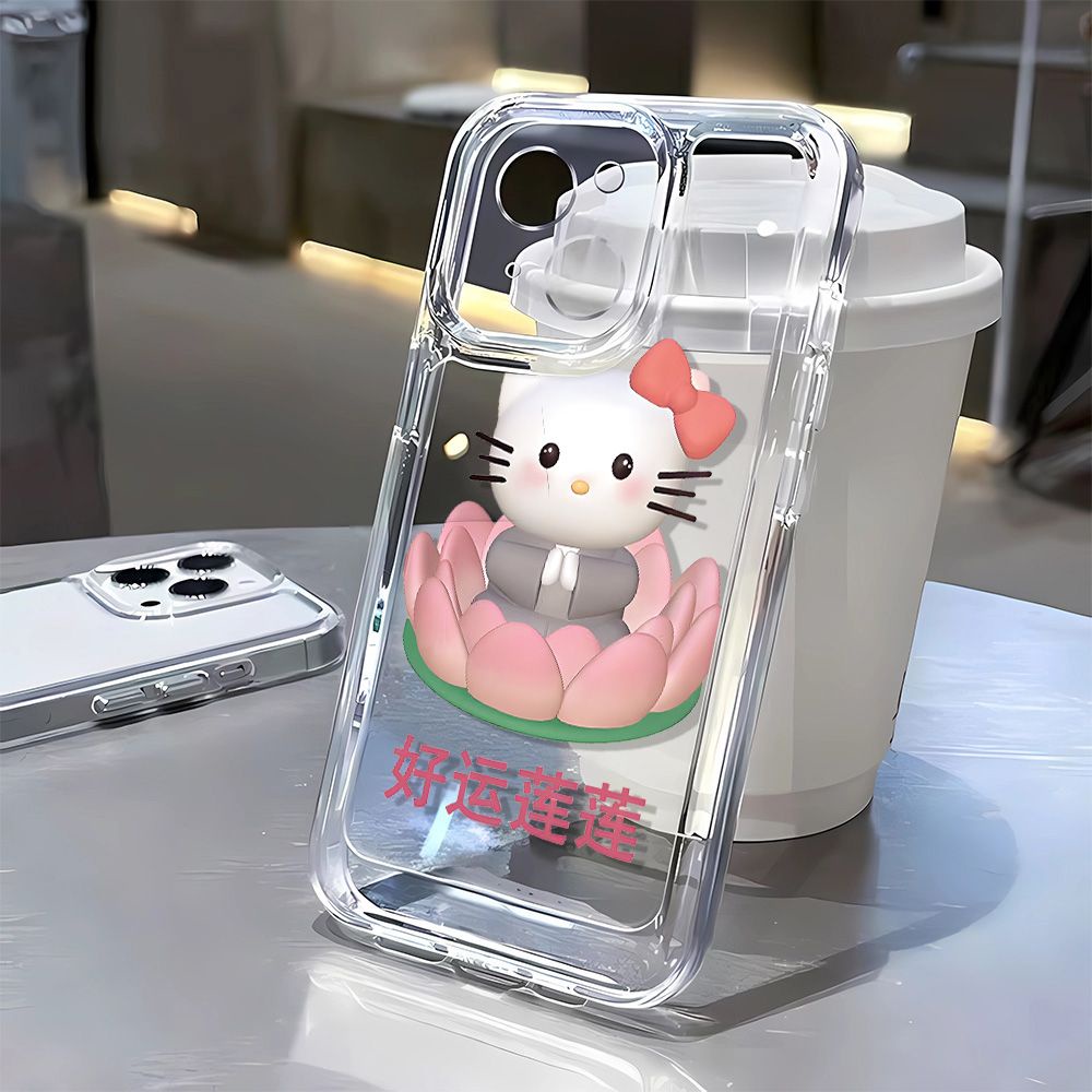 Ốp Lưng Điện Thoại Hình Mèo May Mắn Dành Cho Iphone 13 14 Pro Max 11 12 7 8 Plus Mềm Mịn Bảo Vệ Màn 