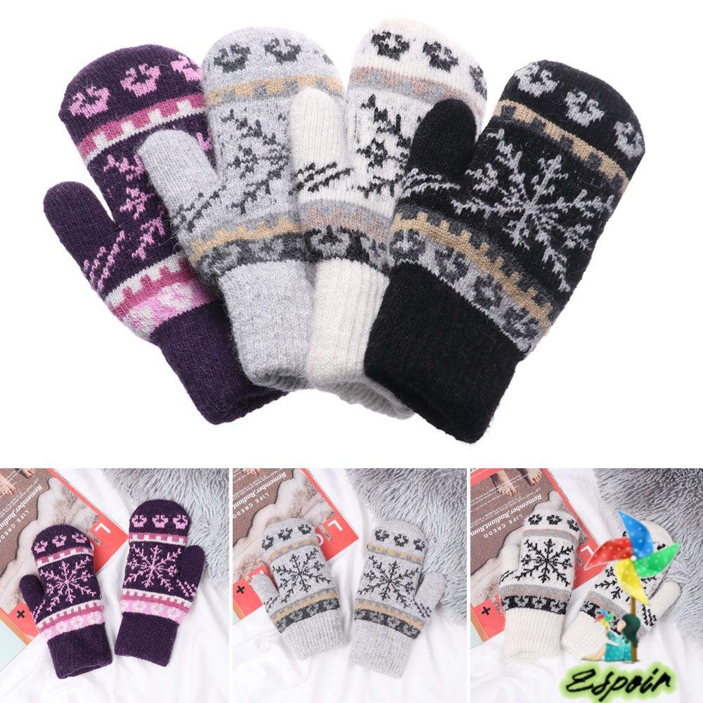 ESPO Găng Tay Len Chống Gió Thiết Kế Mới Thời Trang Dành Cho Nữ