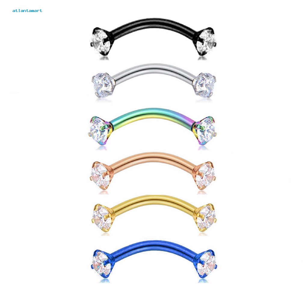 Túi Đựng Đồ Dùng Cao Cấp Tiện Dụng| Khuyên Xỏ Lông Mày Bằng Thép Đính Đá Zircon Chống Mòn Thời Trang Cho Nữ