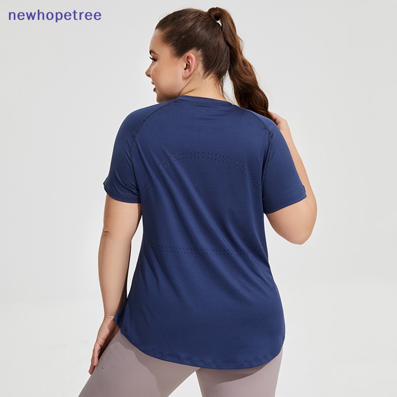 Áo Thun Thể Thao Tay Ngắn Phối Lưới Thoáng Khí Lưng Và Hông Cho Nữ