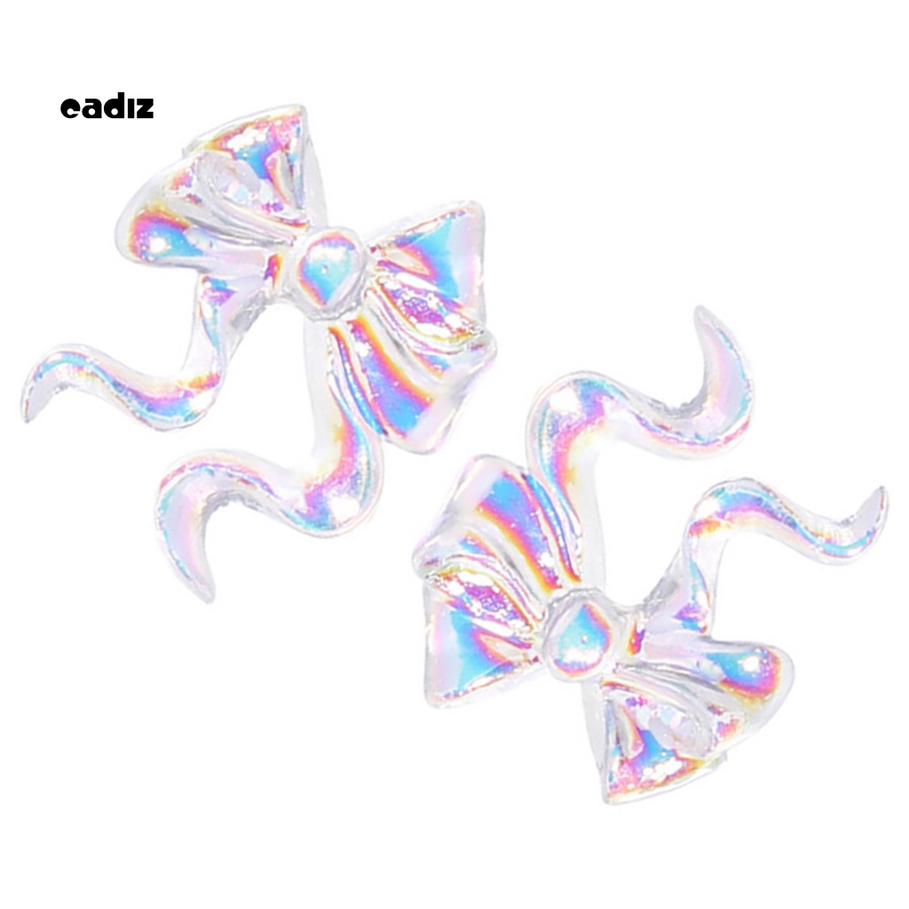 Bộ 50 Phụ Kiện Trang Trí Móng Tay 3D Hình Nơ Xinh Xắn