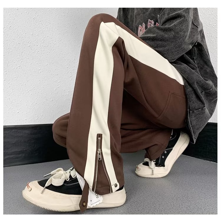 Quần Dài Thể Thao Dáng Rộng Có Khóa Kéo Thời Trang Mùa Hè Cho Nam